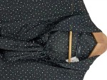 Vorschaubild 2 von Damen Freizeitkleid Gr. 38/M Schwarz Feminin Punkte