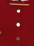 Vorschaubild 2 von Trachtenweste Damen Rot Gr. 36/S Stoff Uni Klassisch Ärmellos Festlich