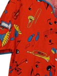 Vorschaubild 2 von ANDREA Herren T-Shirt Gr. 52/XL Rot Grafisch Casual Viskose