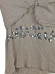 Vorschaubild 3 von Twin Set Damen Beige Gr. S/M Elegant Pailletten Langarm