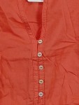 Vorschaubild 5 von Damen Bluse Shirt Orange Gr. 48 Casual Baumwolle Ärmellos