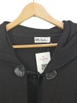 Vorschaubild 2 von Damen Strickjacke Kapuze Knebelverschluss Schwarz Gr. 46/3XL Casual