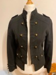 Vorschaubild 3 von Damen Bomberjacke Uniform Stil Schwarz Gr. 40/L Baumwolle