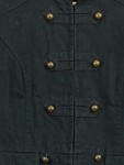 Vorschaubild 2 von Damen Bomberjacke Uniform Stil Schwarz Gr. 40/L Baumwolle