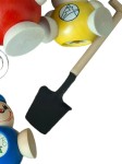 Vorschaubild 2 von Figurenset Holzfiguren Mehrfarbig Clown ab 36 Monate