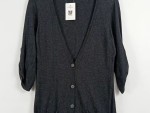 Vorschaubild 2 von Strickjacke Damen Gr. 38/M Grau Casual Cardigan