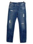 Vorschaubild 1 von Ripped Jeans Herren Blau Gr. W32/48/M Baumwolle Uni Casual L33