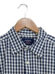 Vorschaubild 2 von Herren Business Hemd kariert Blau Gr. 50;L Langarm