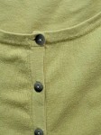 Vorschaubild 4 von Damen Strickjacke Gelb Gr. 38/M Casual Baumwolle Langarm