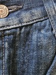 Vorschaubild 5 von Ripped Jeans Herren Blau Gr. W32/48/M Baumwolle Uni Casual L33