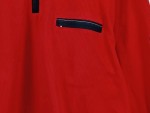 Vorschaubild 2 von Herren Sweatjacke Gr. 54/XXL Rot Sportlich Baumwolle Reißverschluss