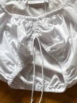 Vorschaubild 3 von Trachtenbluse Damen Kurzarm Weiß Gr. 34/XS Rüschen Spitze