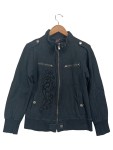 Vorschaubild 1 von Damen Bomberjacke Gr. 40/L Schwarz Casual Baumwolle