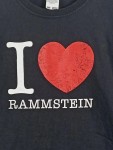 Vorschaubild 2 von T-Shirt I Love Rammstein Kinder Gr. 152 Schwarz Fanshirt Herz