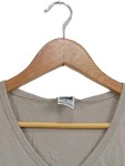Vorschaubild 3 von T-Shirt Damen Gr. 36/S Beige Baumwolle Logo-Print Outdoor Kurzarm