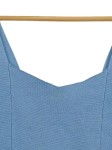 Vorschaubild 2 von Damen Ärmellos Top Blau L Strickmuster Casual Modern