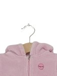 Vorschaubild 2 von Baby Mädchen Fleecejacke Rosa Gr. 62 Kapuze Ohren Casual