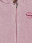Vorschaubild 3 von Baby Mädchen Fleecejacke Rosa Gr. 62 Kapuze Ohren Casual
