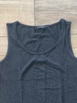 Vorschaubild 3 von Unterhemd Damen Gr. 36 Grau Viskose Uni Feminin Ärmellos Alltag Spitze