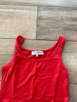 Vorschaubild 2 von Damen Top Basic Rot Gr. 36/S Viskose Ärmellos