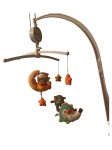 Vorschaubild 1 von BabyFEHN Mobile Spieluhr Eule Igel Mehrfarbig Baby Kinderzimmer