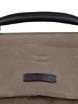 Vorschaubild 2 von Aktentasche Messenger Bag Umhängetasche Herren Braun Leder Stoff Uni
