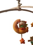 Vorschaubild 2 von BabyFEHN Mobile Spieluhr Eule Igel Mehrfarbig Baby Kinderzimmer
