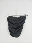 Vorschaubild 2 von Bikini-Oberteil Damen Gr. 36/S Schwarz Polyester Uni Modisch Ärmellos