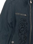Vorschaubild 2 von Damen Bomberjacke Gr. 40/L Schwarz Casual Baumwolle