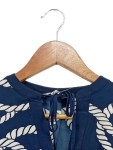 Vorschaubild 4 von Damen Bluse Gr. 36/S Blau Maritim Seil-Muster