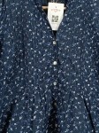 Vorschaubild 3 von Best Connections Damen Bluse Blumenmuster Langarm Blau Gr. 38 M Baumwolle