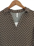 Vorschaubild 5 von Damen Bluse Grafisches Muster Mehrfarbig Casual Gr. 38/M
