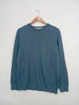 Vorschaubild 2 von Pullover Herren Gr. 48/M Blau Baumwolle Strukturmuster Casual Logo