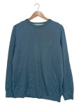 Vorschaubild 1 von Pullover Herren Gr. 48/M Blau Baumwolle Strukturmuster Casual Logo