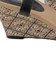 Vorschaubild 7 von Sandaletten Damen Schwarz Keilabsatz Strass Gr. 40 Elegant