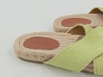 Vorschaubild 2 von Sandalen Damen Gr. 39 Grün Casual Kreuzriemen Espadrilles