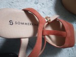 Vorschaubild 3 von Plateausandalen Damen Gr. 37 Orange Casual Korkabsatz