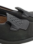 Vorschaubild 2 von Loafer Damen Gr. 37 Schwarz Leder Slip-On 4 cm Klassisch Luftpolster Uni