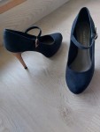 Vorschaubild 3 von Pumps Damen Gr. 39 Schwarz Elegant Mary Jane Plateau Schuhe