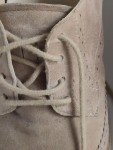 Vorschaubild 3 von Plateau Brogues Schnürschuhe Damen Wildleder Beige Gr. 38