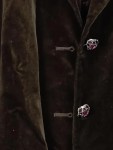 Vorschaubild 2 von Blazer Damen Gr. 42/XL Braun Baumwolle Uni Elegant Langarm Herbst/Winter