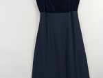 Vorschaubild 3 von Damen Festliches Samtkleid Blau Gr. 42/XL Elegant Maxikleid