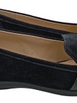 Vorschaubild 2 von Ballerinas Damen Gr. 36 Schwarz Wildleder Slip-On Klassisch Alltag Uni
