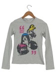 Vorschaubild 1 von Langarmshirt Kinder Gr. 158 Grau Baumwolle Grafisch Casual Hund