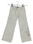 Vorschaubild 1 von Cargohose Kinder Gr. 122 Beige Baumwolle Uni Casual Stickerei 56 cm 62 cm