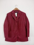 Vorschaubild 2 von Blazer Damen Rot Gr. UNI Polyester Blumenmuster Elegant Langarm