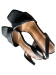 Vorschaubild 3 von Damen Sandaletten Schwarz Gr. 38 Elegant Blockabsatz Riemchensandalen