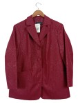 Vorschaubild 1 von Blazer Damen Rot Gr. UNI Polyester Blumenmuster Elegant Langarm