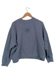 Vorschaubild 1 von Damen Sweatshirt Gr. 38/M Blau Casual Langarm Logo Stickerei