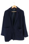 Vorschaubild 1 von Blazer Damen Gr. UNI Blau Polyester Strukturmuster Elegant Klassisch